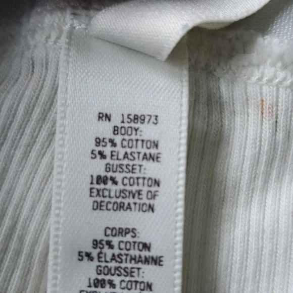 NEW SKIMS Girlfriend Boxer Shorts Cotton Rib Knit (Cream Floral) - SKIMS - Picture 6 of 8